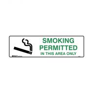 841116 Smoking Area Sign - Smoking Permitted In This Area Only 