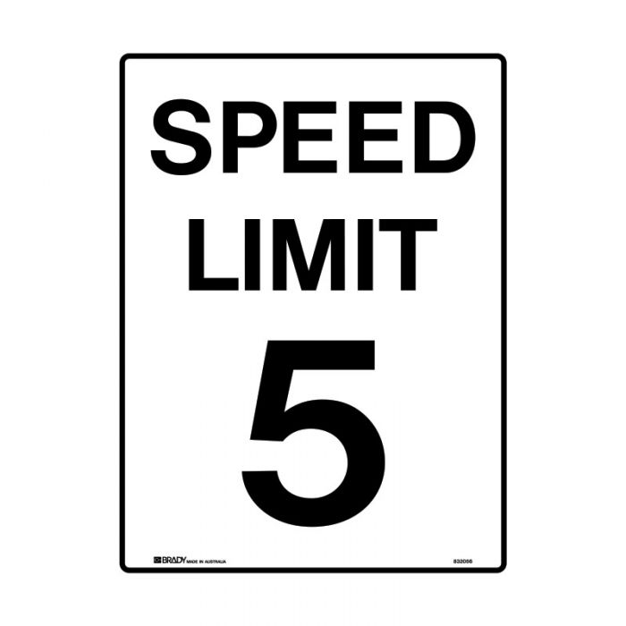 832056 Speed Limit Sign - Speed Limit 5 