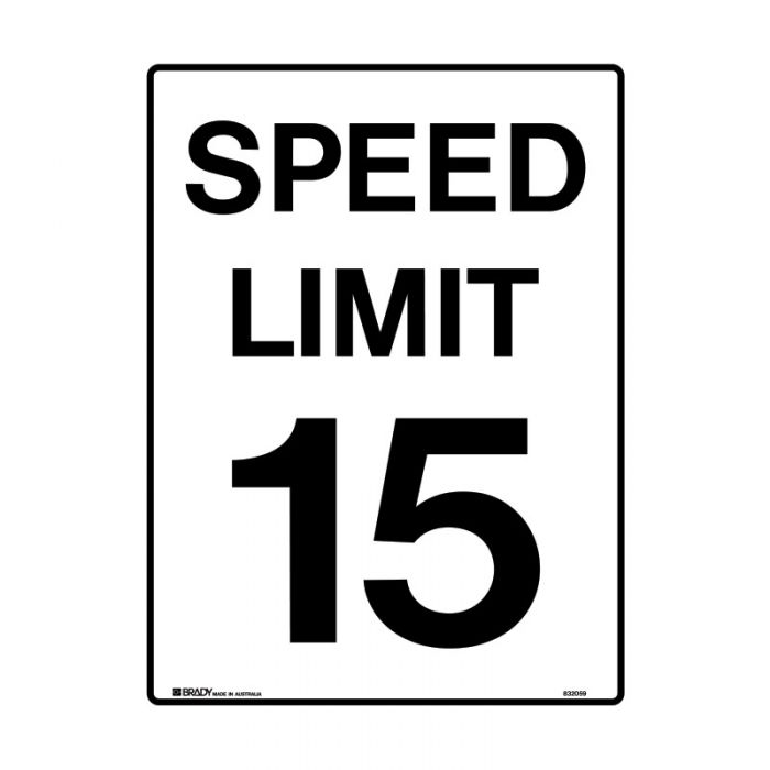 832059 Speed Limit Sign - Speed Limit 15 