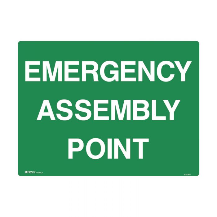 832491 Emergency Information Sign - Emergency Assembly Point 