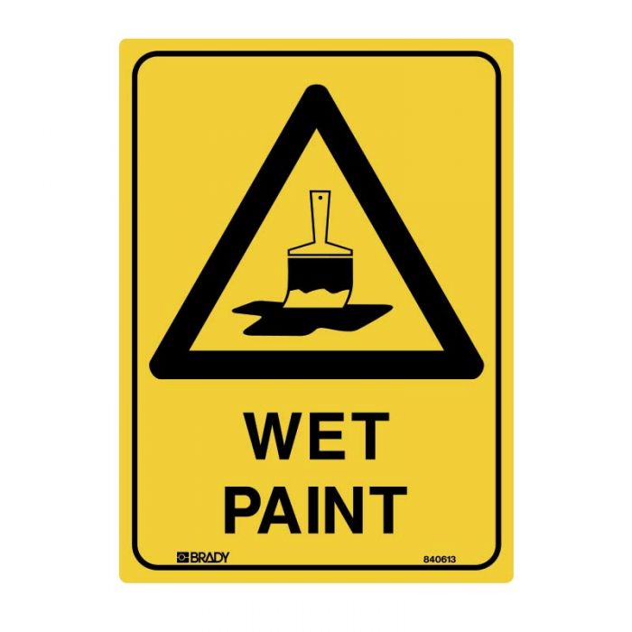 840610 Warning Sign - Wet Paint 