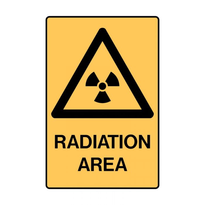 841637 Warning Sign - Radiation Area 