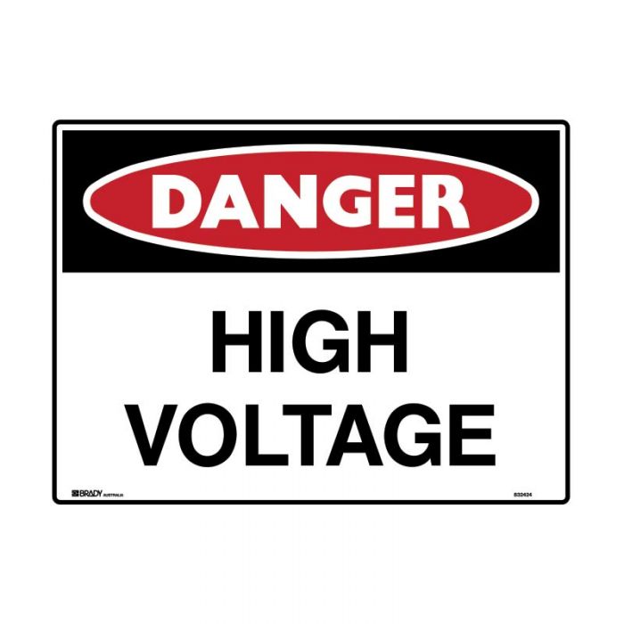 842162 Danger Sign - High Voltage 