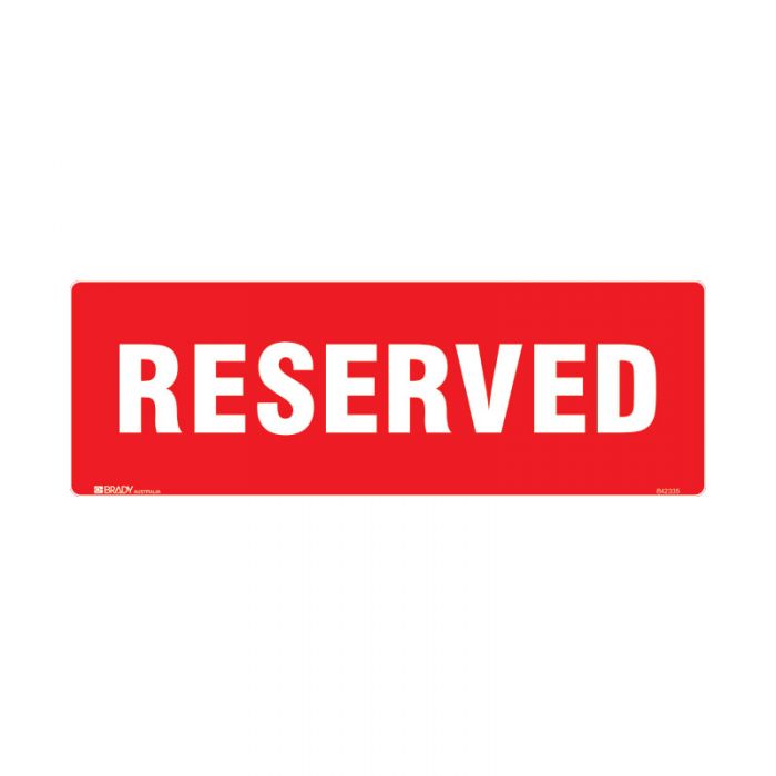 842335 Garden & Lawn Sign - Reserved 