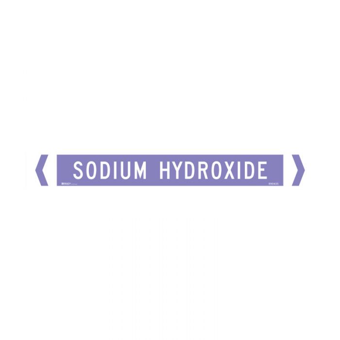 842417 Pipemarker - Sodium Hydroxide