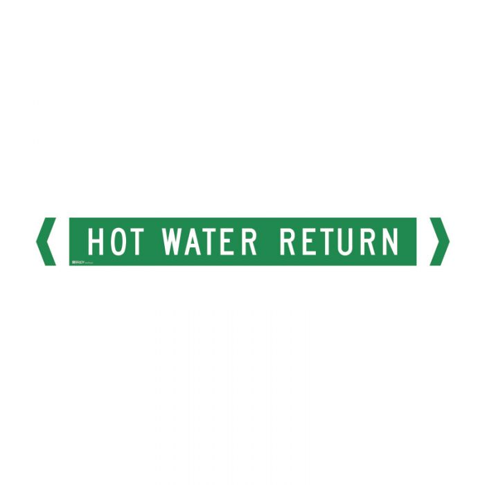 862129 Pipemarker - Hot Water Return